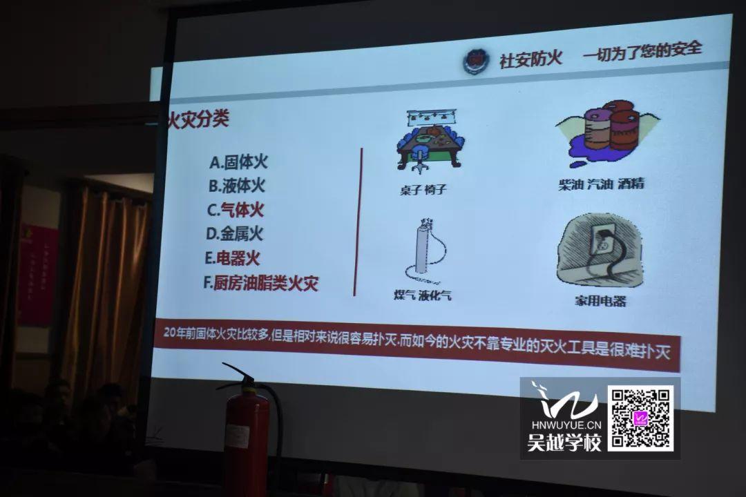 消防安全，生命至上——吳越學(xué)校消防安全知識(shí)講座